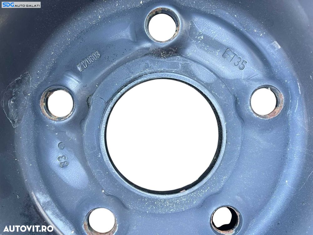 Roata Janta Rezerva Tabla Slim 5x112 T125 70 18 R18 Volkswagen Golf 5 2004 - 2008 Cod 1K0601027B [M8015] - 8