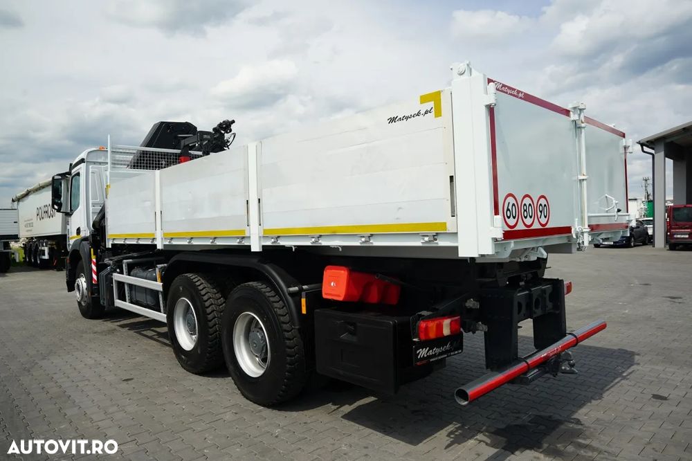 Mercedes-Benz AROCS 2636 / 6X4 / BASCULATOR / + HIAB X-HIDUO 228 E-3 HDS / TELECOMANDĂ / FURCĂ PENTRU PALEȚI / EURO 6 - 9