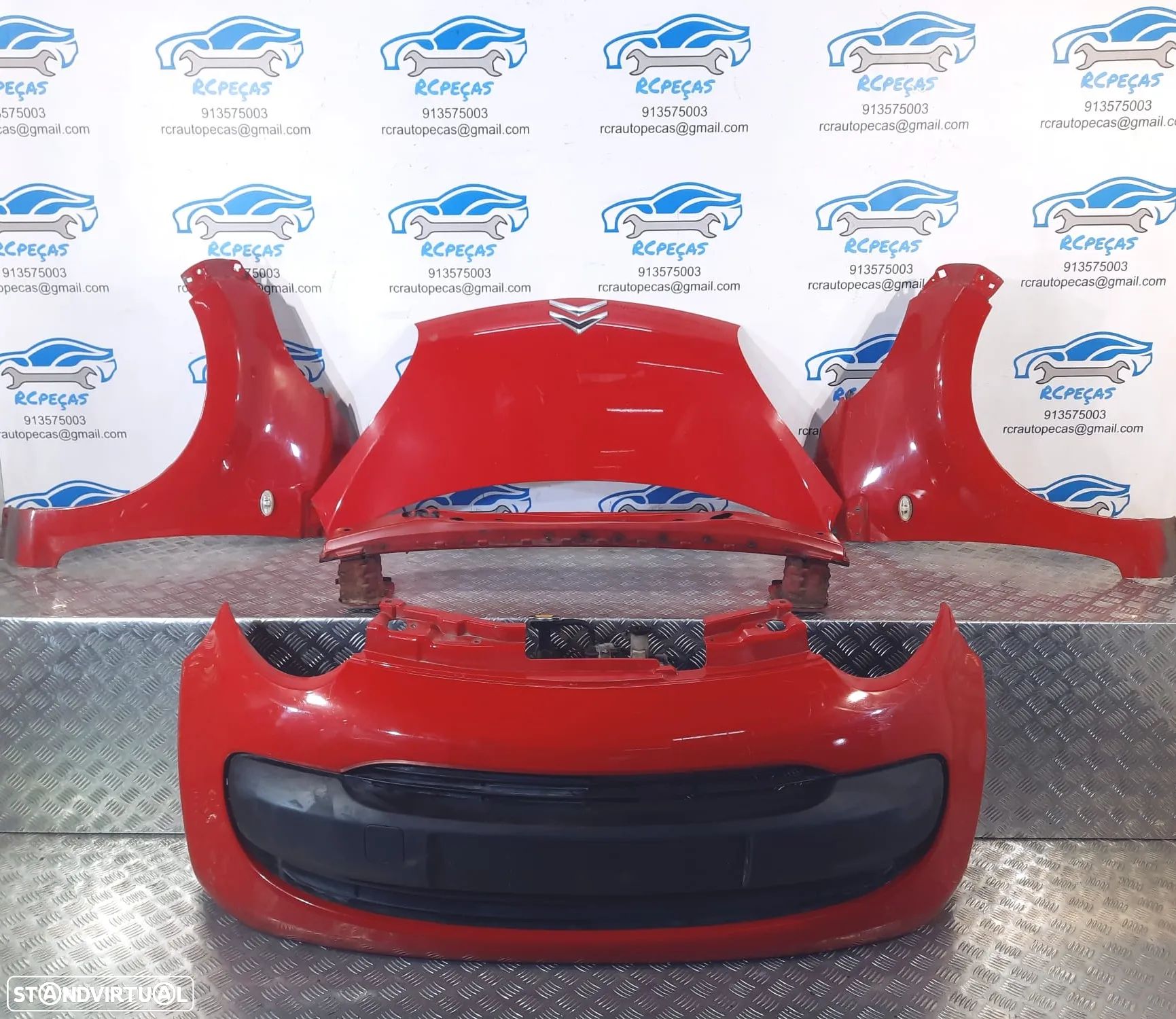 FRENTE COMPLETA CITROEN C1 FASE 1 CAPOT PARACHOQUES GUARDA-LAMAS RADIADOR VENTILADOR REFORÇO - 1