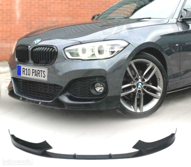 SPOILER LIP BMW F20 F21 LCI 15-19 LOOK M PERFORMANCE PRETO MATE - 1