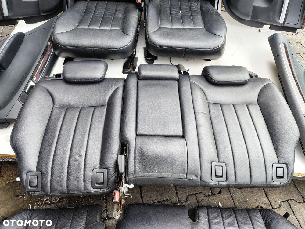 FOTEL FOTELE KANAPA BOCZKI CZARNA SKÓRA KOMPLET MERCEDES ML W164 - 4