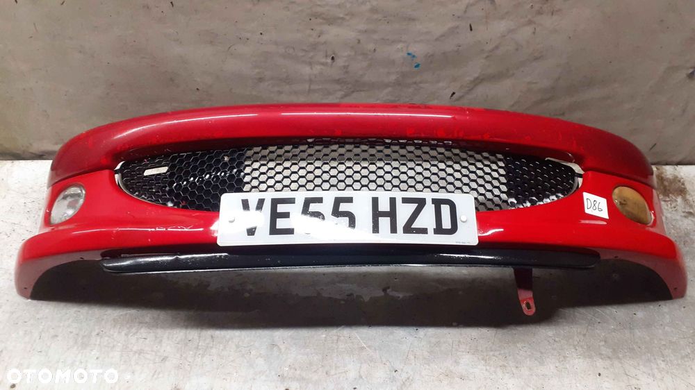 @ ZDERZAK PRZÓD PRZEDNI PEUGEOT 206 KKN CZERWONY HALOGENY - 1