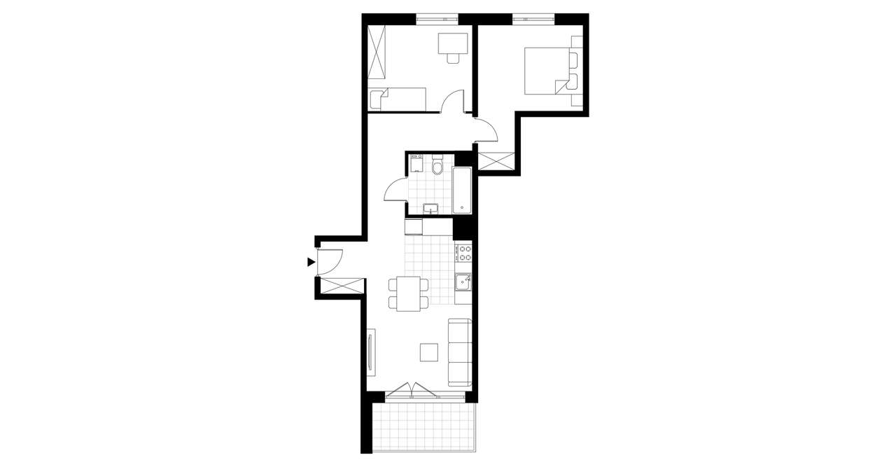 3-pokojowe mieszkanie 58m2 + balkon Bez Prowizji - Pełny obrazek: 3/23