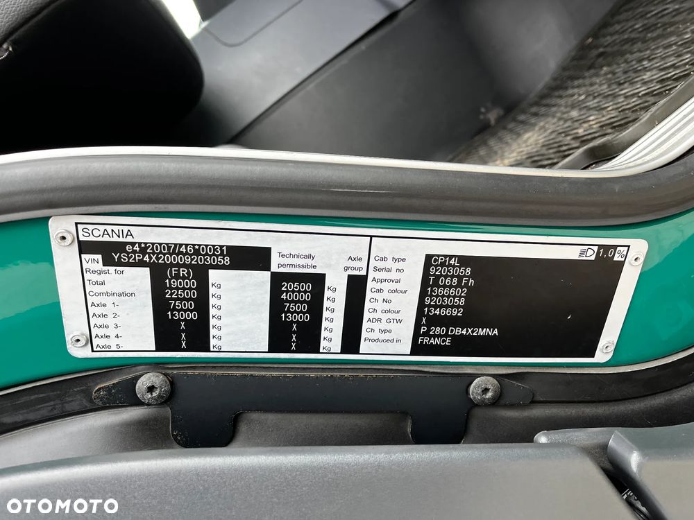 Scania P280 18 PALET BURTOFIRANKA DMC 19T WINDA MOCNA PODŁOGA ZSUWANY DACH I BOKI - 10