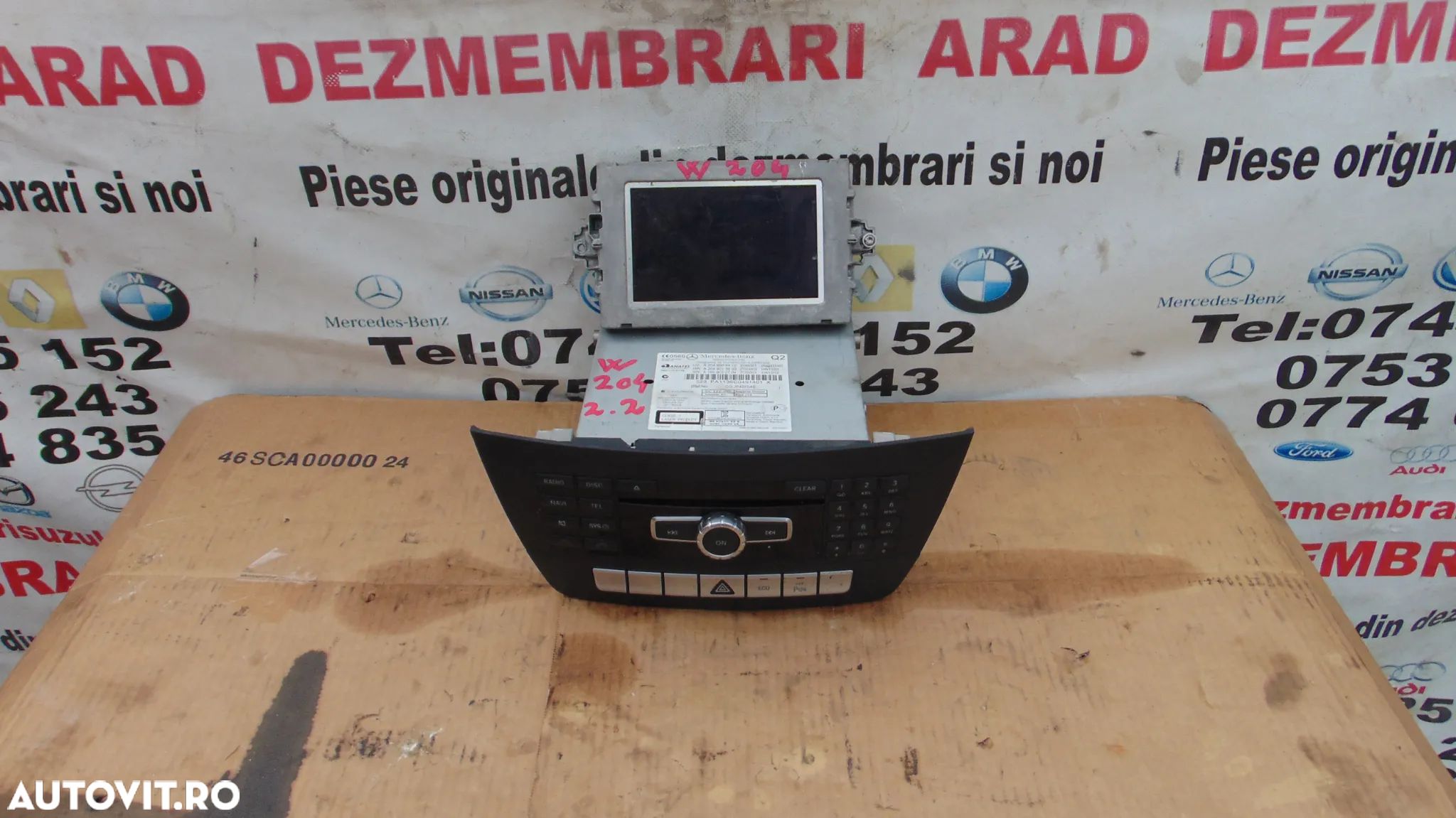 Navigatie Mercedes C Class w204 2008-2016 kit navigatie complet dezmembrez w204 350cdi 642 - 1
