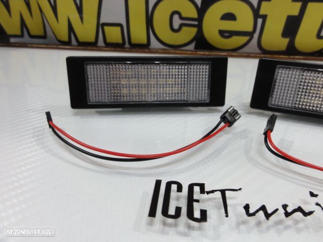 Suporte de lâmpada de matricula com led branco para BMW E81, E87, F20, E63, E64, F12, F13, F06, Z4 E85, E86, E89, K48 1600GT, K48 K,  Fiat Multipla, Marea, Marea, Gamma, Alfa romeo 147, 156, 159, GT, Brera, Spider, Mini R55, R55N, R60, R61. - 4