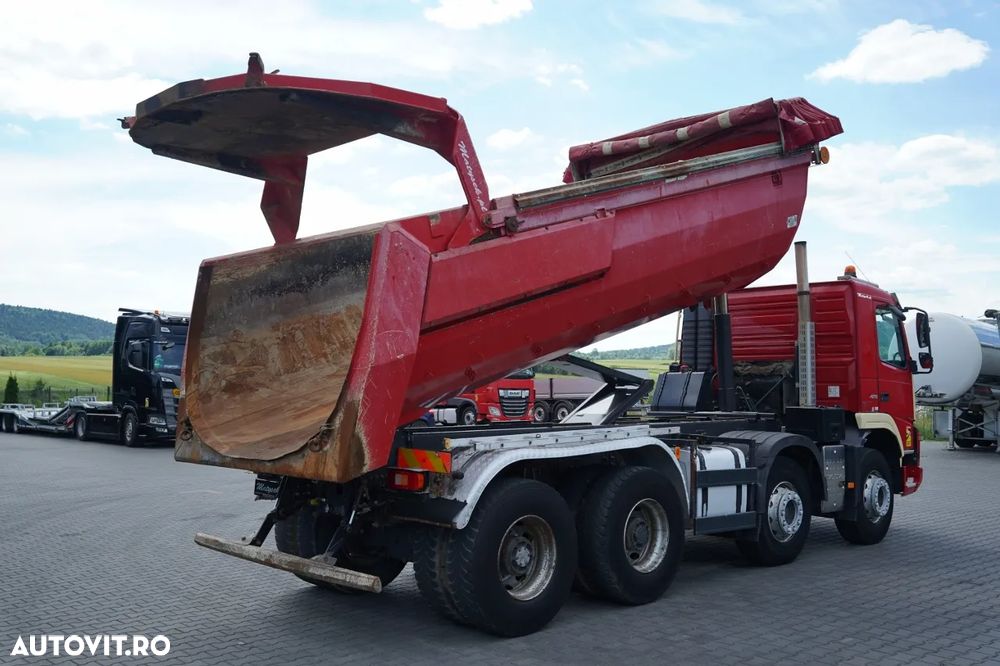 Volvo FMX 420 / 8x4 / BASCULATOR SPATE / CLAPETĂ HIDRAULICĂ / MANUALĂ / EURO 5 - 5