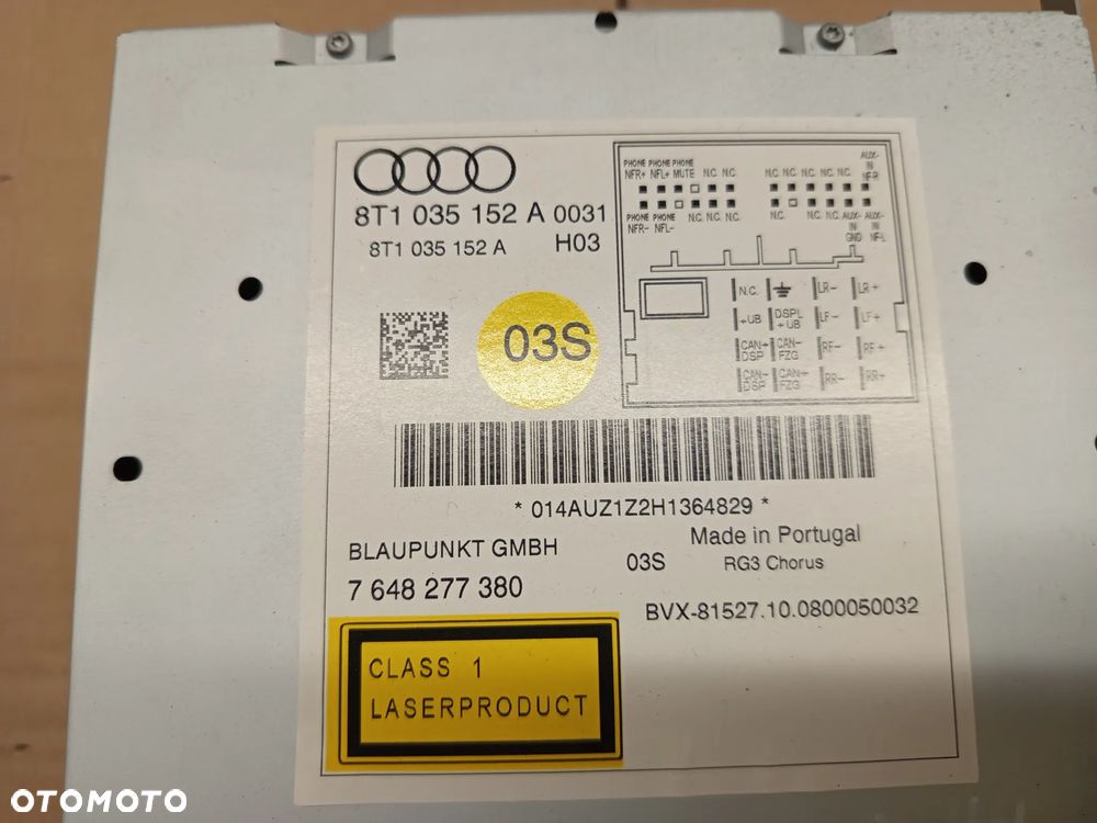 AUDI A4 B8 SEDAN 08-12 1.8 TFSI RADIO RADIOODTWARZACZ 8T1035152A - 3