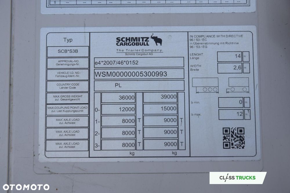 Schmitz Cargobull SKO FP 60 Carrier Vector 1550 - 15