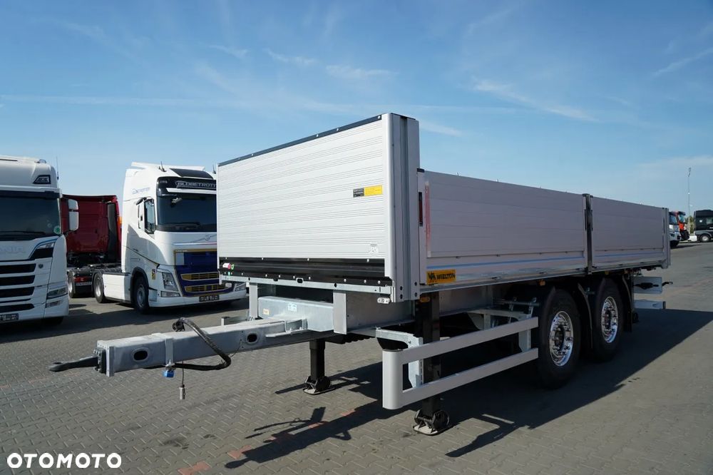 Wielton PRZYCZEPA BURTOWA / DO BUDOWLANKI / NOWA / DOSTĘPNA OD RĘKI / WAGA: 3800 KG / ALUFELGI - 2