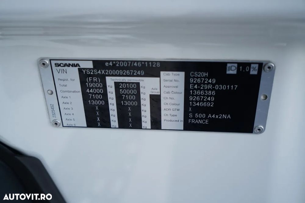 Scania S 500 / RETARDER / I-PARK COOL / NAVI - 37