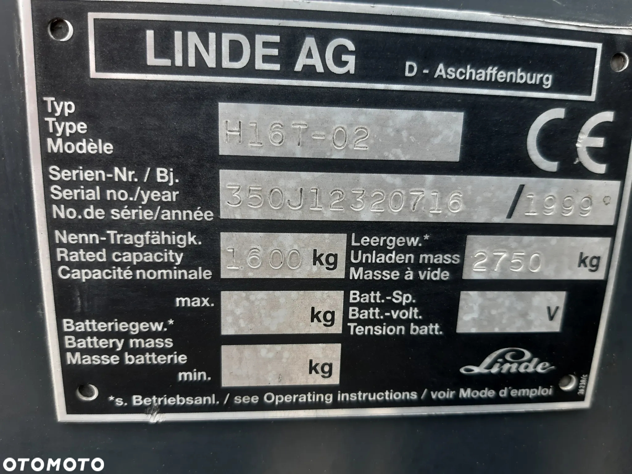 Linde H16T-02 1999rok wolny skok przesuw z Niemiec - 11