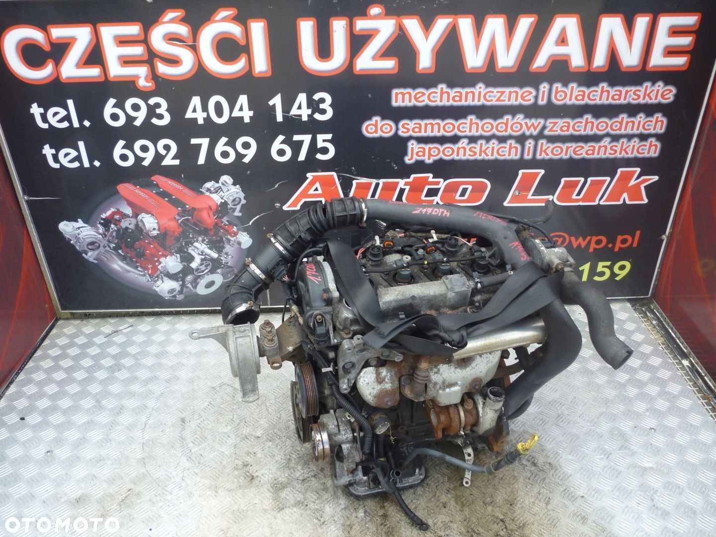 SILNIK OPEL COMBO MERIVA 1.7 CDTI Z17DTH 176 TYS  UKŁ. WTRYSKOWY - 1