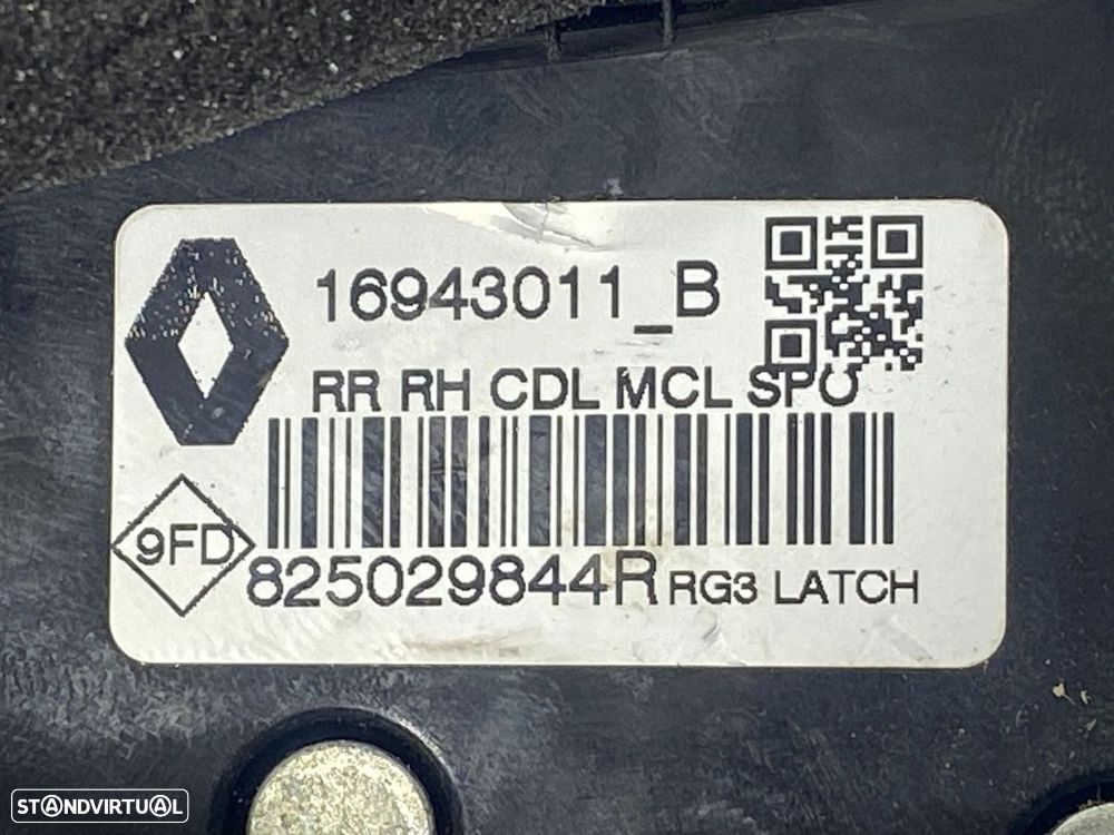 Fecho da porta Dto Trás RENAULT GRAND SCENIC IV REF. 825029844R - 3