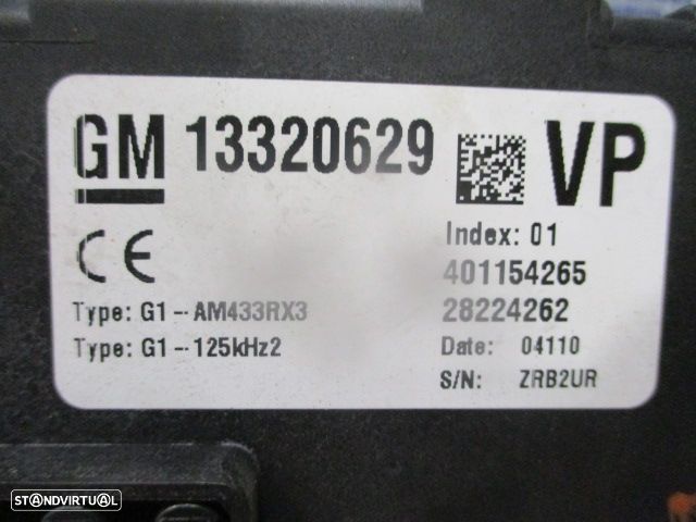 Caixa Fusiveis 13320629  OPEL CORSA D 2010 1.3 CDTI 95CV 5P CINZA ORIGINAL - 3