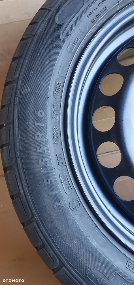 Felga stalowa zapas VW 5x112 215/55 R16 ET45 7J VW Passat B6 3C0601027A 3C0601027L - 8