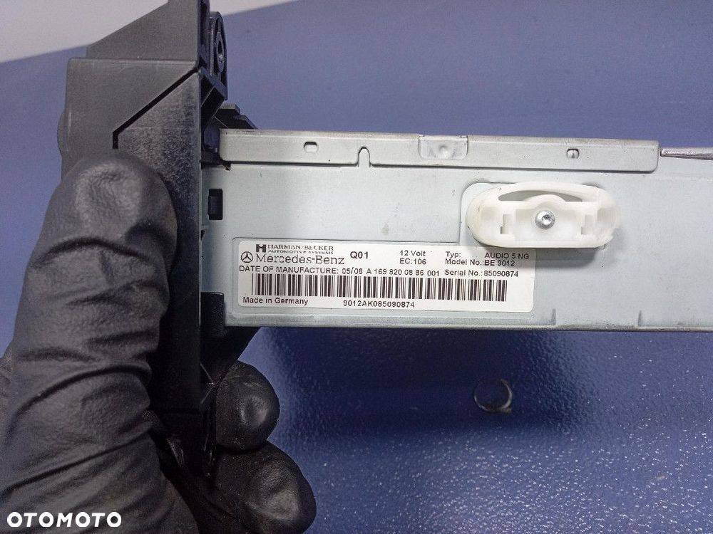 MERCEDES B KLASA W245 RADIO CD FABRYCZNE A1698200886 - 6