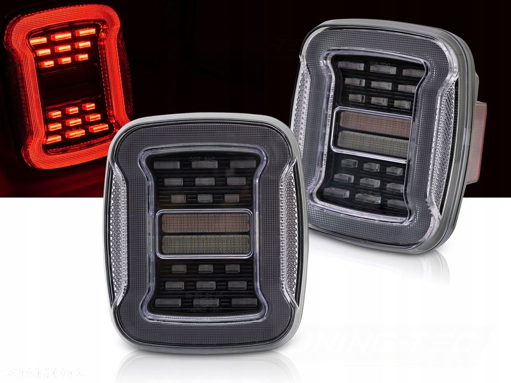 Lampy tyl kpl Full Led Tuning Clear White Jeep Wrangler YJ SJ TJ 1991-2006 - 2