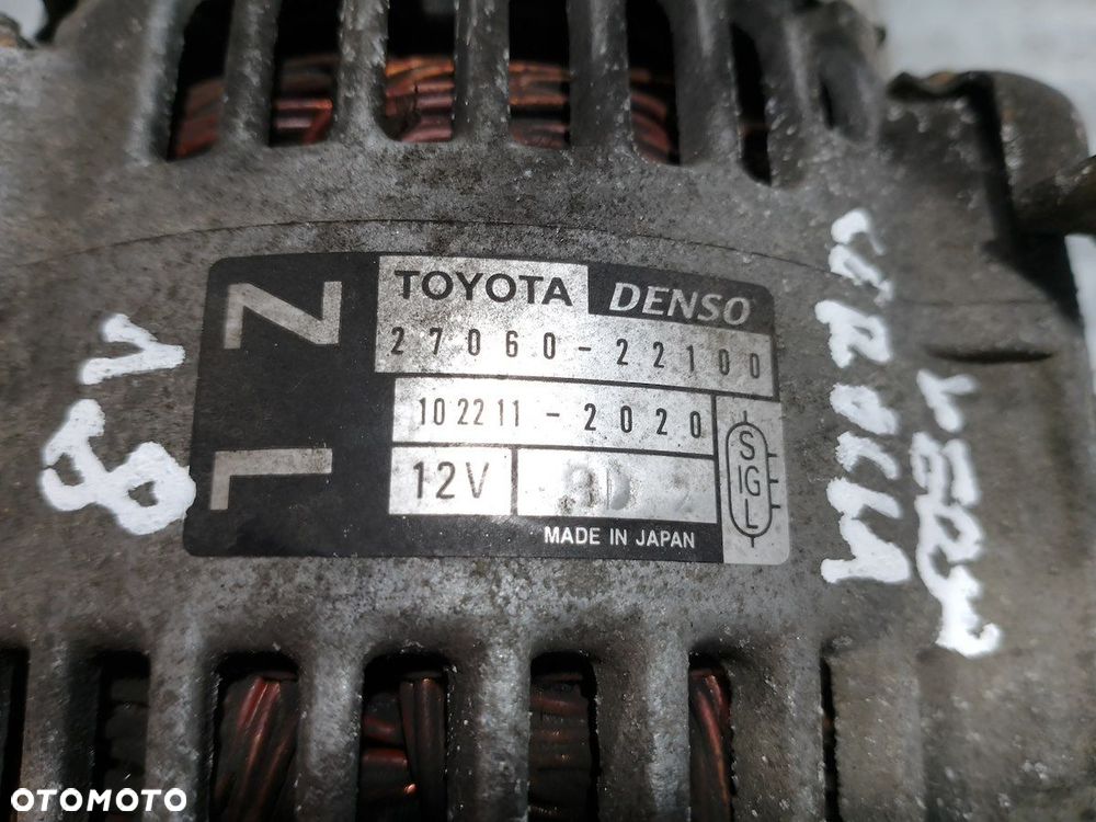 ALTERNATOR TOYOTA COROLLA VERSO I 1.8 BENZYNA 27060-22100 102211-2020 - 4