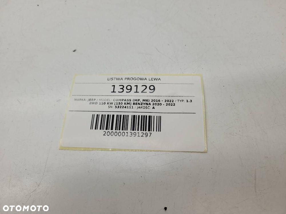 LISTWA PROGOWA LEWA JEEP COMPASS II LIFT 53224111 2021 EU - 5