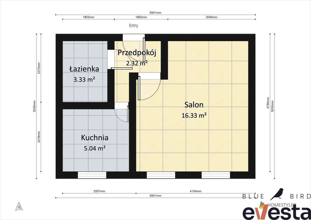 Kawalerka | ul. Zielińskiego | 1 970 zł + media