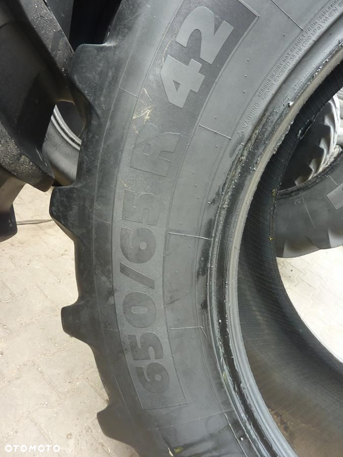 2x Opona używana rolnicza 650/65R42 MICHELIN 2200zł(szt.) W3450 - 3