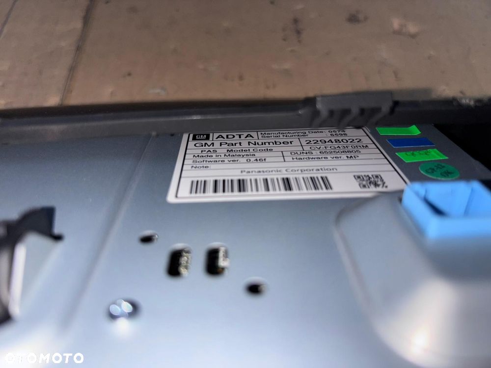 OPEL MERIVA II B WYŚWIETLACZ RADIO EKRAN 22948022 13351355 EUROPA - 5