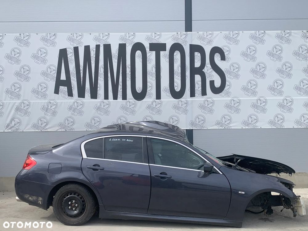 INFINITI G37 2008 *SAMOCHÓD NA CZĘŚCI* 4448 K52 MASKA, LAMPA, DRZWI, LUSTERKO, ZDERZAK, GRILL, BŁOTNIK, KLAPA, BELKA, DESKA, FOTELE, KANAPA, ĆWIARTKA KIEROWNICA, TARCZE, ZACISKI, ZAWIESZENIE, KOMPLETNY PRZÓD, KOMPLETNY TYŁ, LICZNIK, ZEGARY, PRAWE LEWE PRZÓD TYŁ