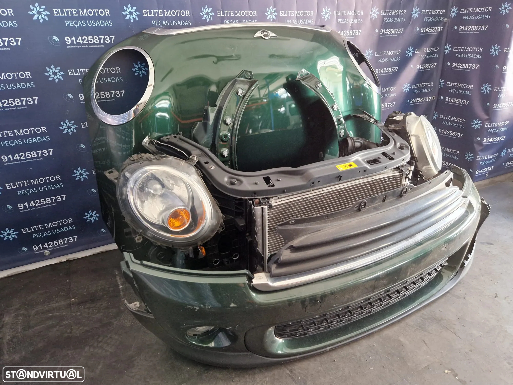 Frente completa usada MINI ONE COOPER R56 1.6D LCI capot parachoques guardalamas oticas radiadores R55 R57 - 2