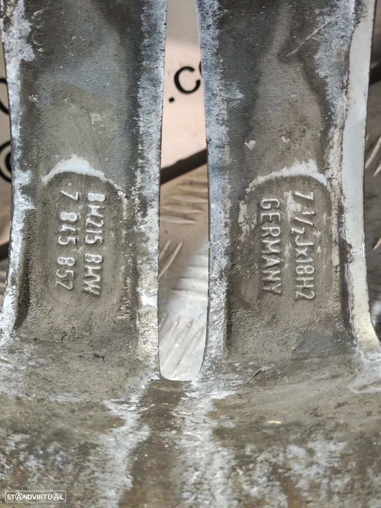 JANTES ORIGINAIS BMW SERIE 1 F20 F21 PACK M STYLE 386M 18 POLEGADAS 7,5J 8J ET34 ET37 5X120 - 7