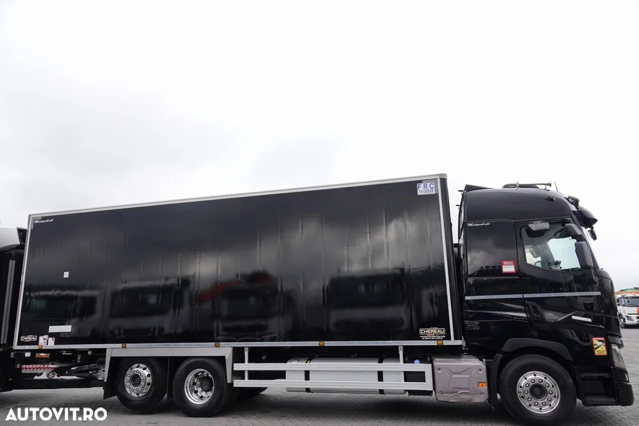 Renault T 480 / 6X2 / SET TANDEM - FRIGORIFER / TRANSPORT SUPRA 1150 MT / LIFTARE / + REMORCA CHERAU / ANVELOPE 100% / ALIEIE / SAF / DUPA CONTRACTUL DE SERVICE GOLDEN - 13