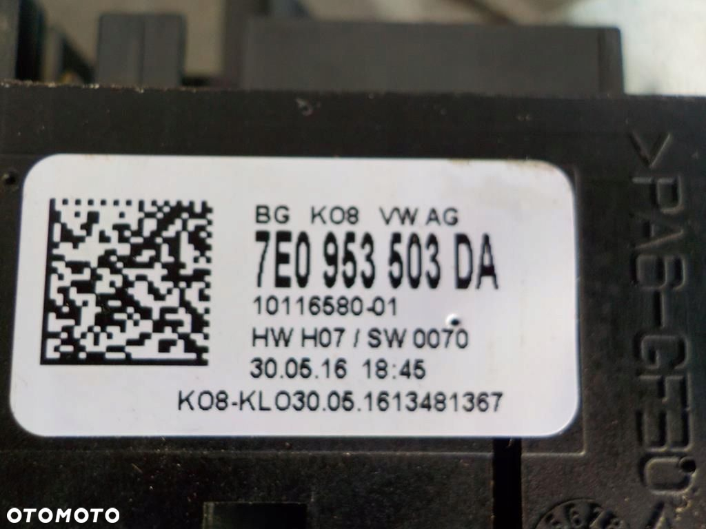 VW T5 WŁĄCZNIK KIERUNKOWSKAZÓW WYCIERACZEK ROGAL 7H0953503DA - 4