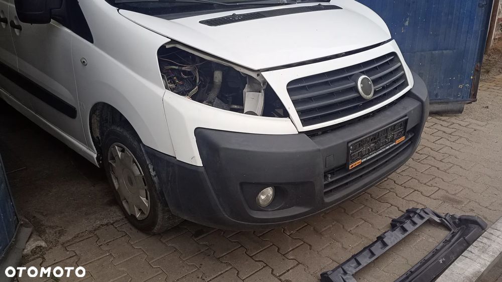 F.V EWPA BIAŁY KOLOR KOMPLETNY PRZÓD Fiat Scudo II Peugeot Expert II Citroen Jumpy II 2007-2016 MASKA BŁOTNIKI LAMPY ZDERZAK WZMOCNIENIE CHŁODNICA - 2