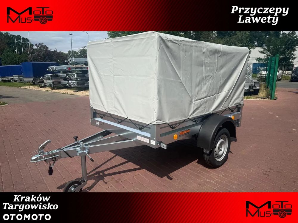 Neptun Przyczepa Neptun N7-202 PTS 202x125x30 ze stelażem i plandeką 80cm HIT CENOWY! - 1