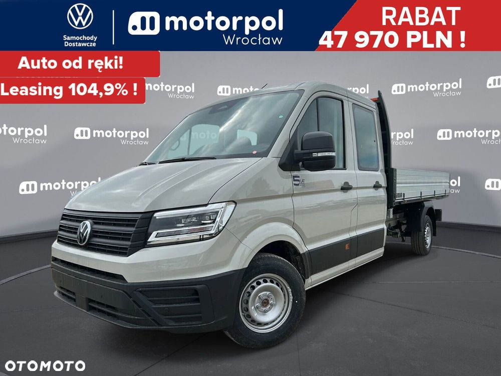 Volkswagen Crafter 35 WYWROTKA AUTOMAT/7os./Podw. Kabina L4, 2.0BiTDI 163 KM ,r.o. 4490 mm - 2