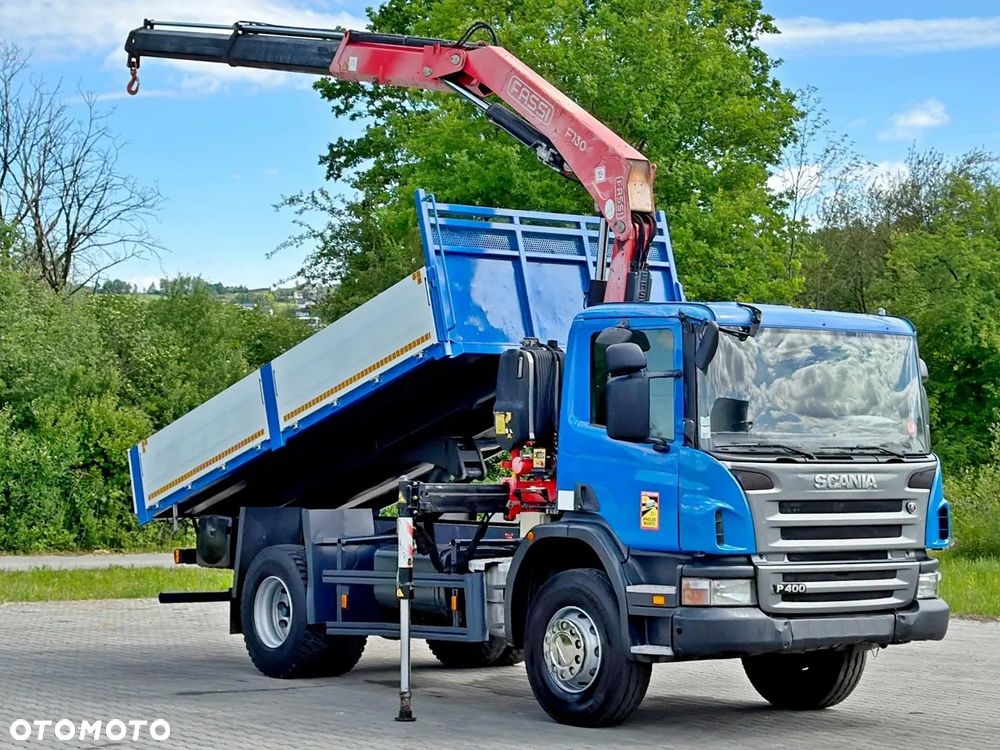 Scania P 400 * WYWROTKA 4,90 m + FASSI F110A.23 + PILOT * STAN BDB - 2