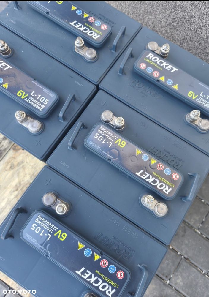 Akumulatory Rocket l 105 akumulator kwasowy 48 v melex - 2