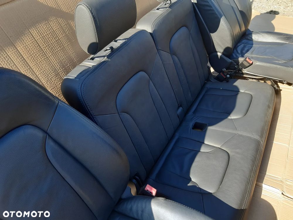 AUDI Q7 4L FOTELE KOMPLET 7 OSÓB CZARNA SKÓRA - 3