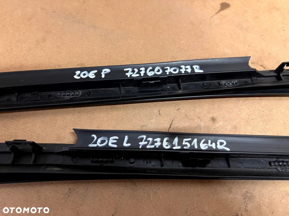 RENAULT ZOE LISTWA SZYBY CZOŁOWEJ PRAWA LEWA 727607077R 727615164R - 2