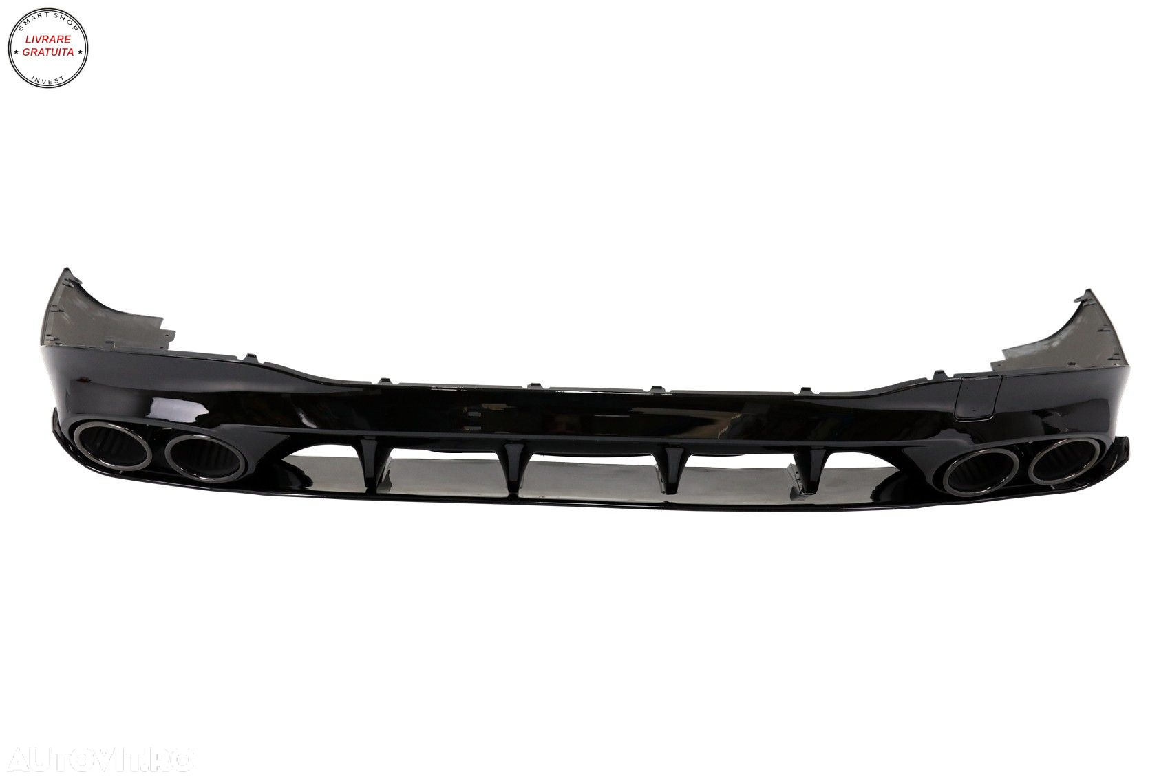 Difuzor Bara Spate cu Ornamente Evacuare Mercedes CLA X118 Shooting Brake C118 Cou- livrare gratuita - 2