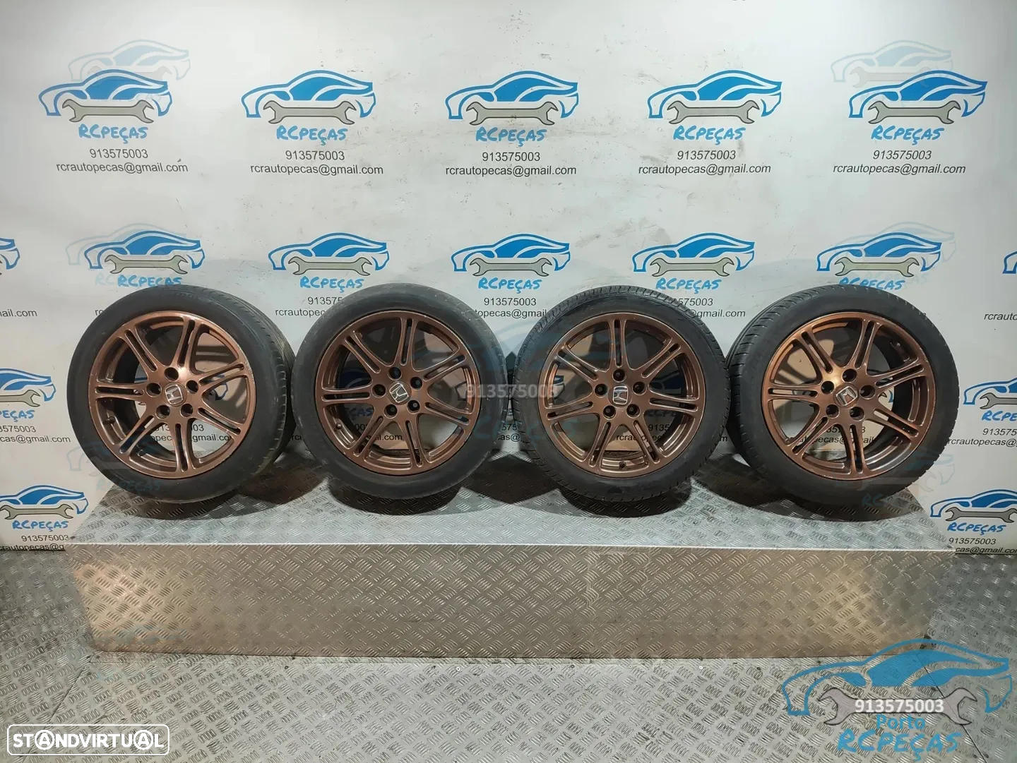 Conjunto Jantes 17" Honda Civic 7 EP3 Type R - 7J | ET45 | 5x114,3 - Originais | Jante | 42700-S5T-770A | S5T-770A | 225 45 17 | 5 x 114.3 | 17 Polegadas - 10