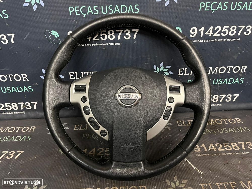 Volante usado pele com airbag NISSAN QASHQAI J10 COMANDOS MULTIFUNÇÕES - 3