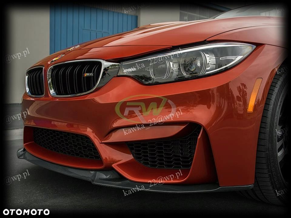 BMW 3 F80 F82 M3 DOKŁADKA ZDERZAKA PODKŁAD WZÓR CS - 2