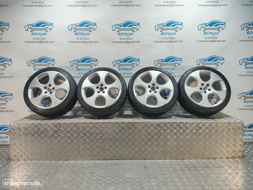 JANTES ORIGINAIS RONAL VW VOLKSWAGEN POLO GTI 5 V MK5 6R 6R1 6C1 17 POLEGADAS 7J ET46 5X100 - 1