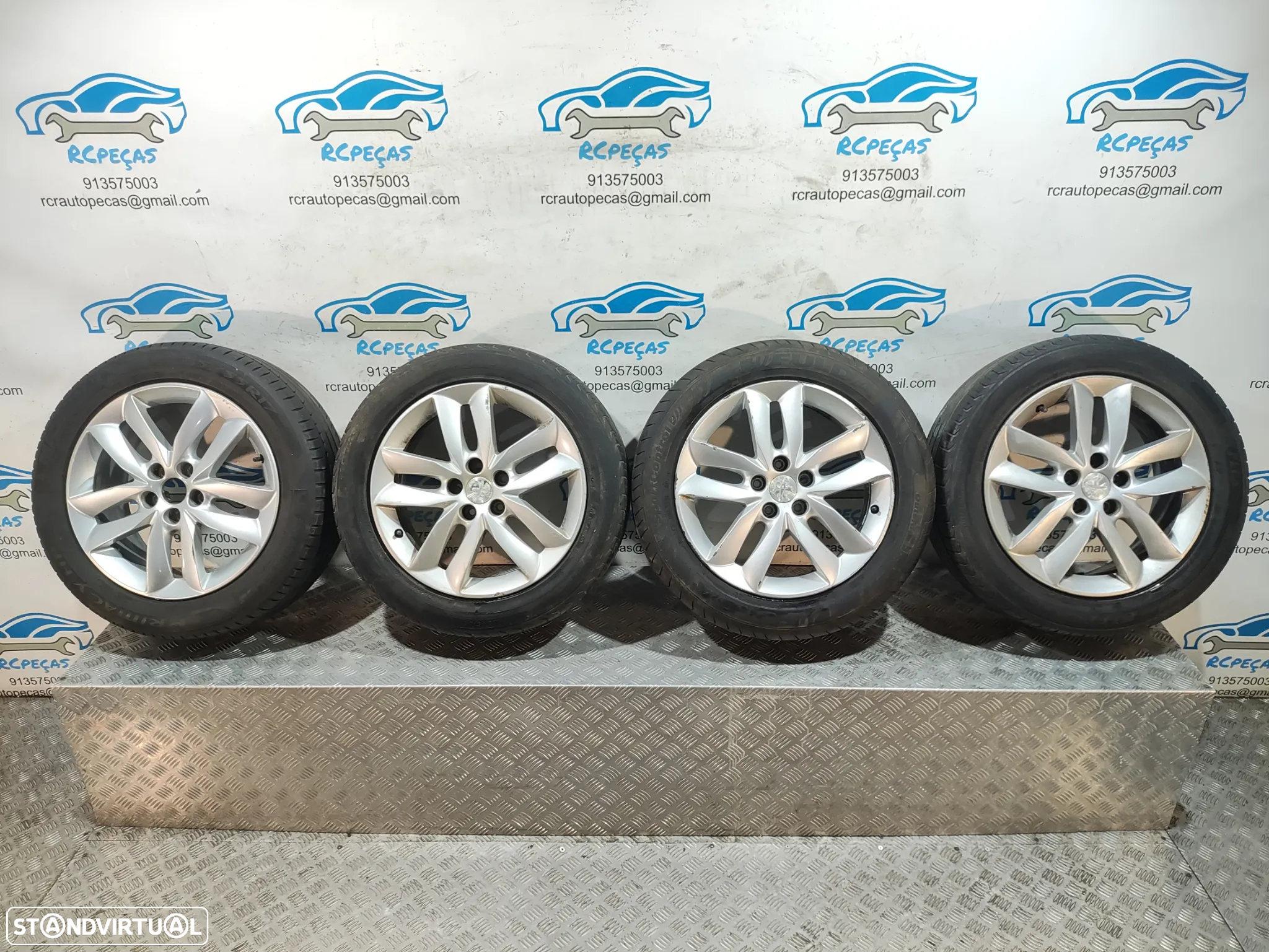 Conjunto Jantes 17 Originais Peugeot 508 1 Mk1 7J ET46 5x108 - 11
