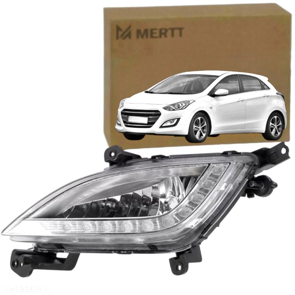 LAMPA PRZECIWMGIELNA HALOGEN LED LEWA 92201A6110 HYUNDAI i30 II 2011-2017 - 1