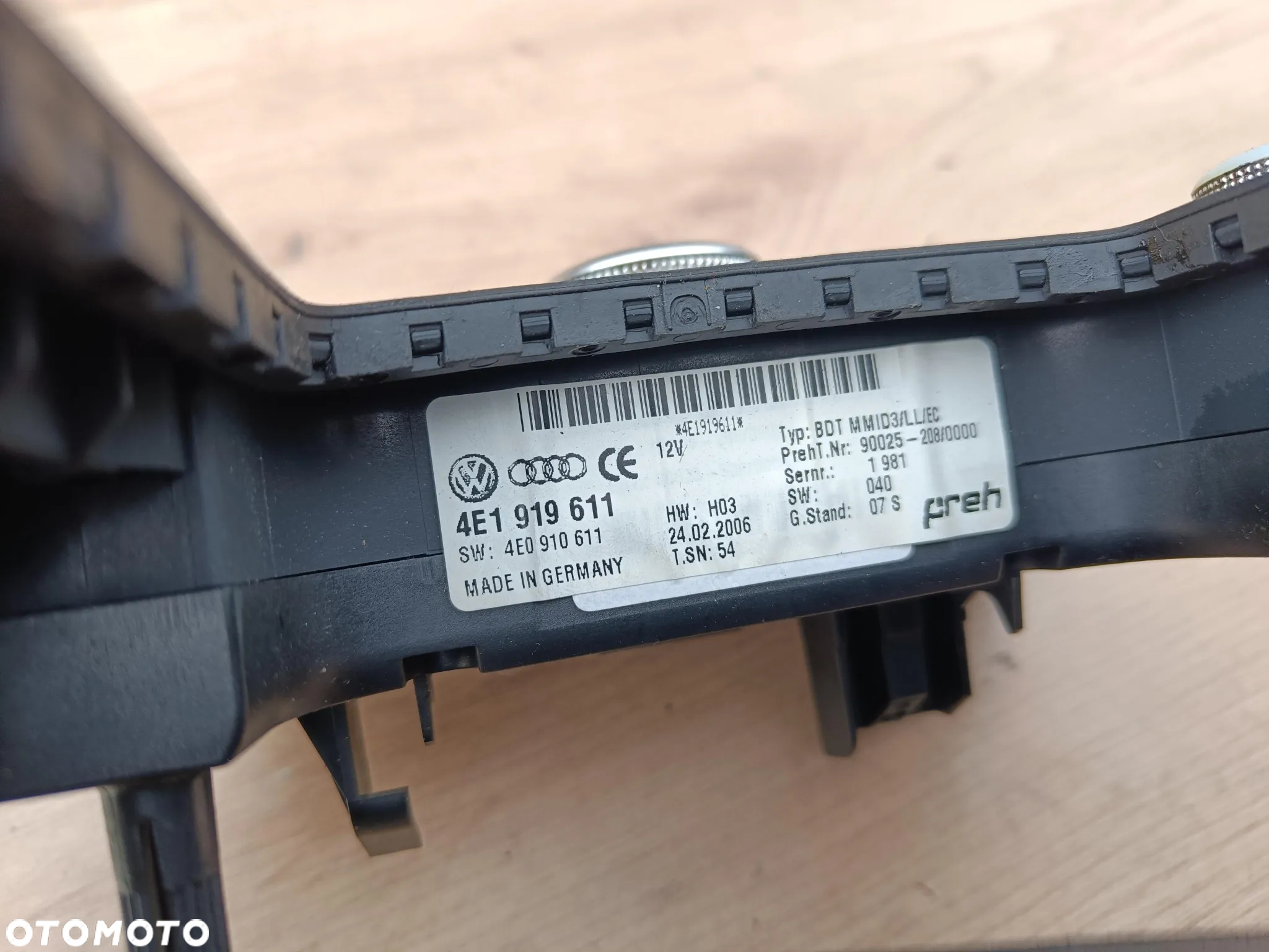 AUDI A8 D3 PANEL STEROWANIA MMI SPRAWNY EU 4E1919611 - 8