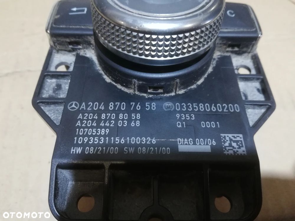 MERCEDES W204 PANEL STEROWANIA POKRĘTŁO A2048707658 - 3