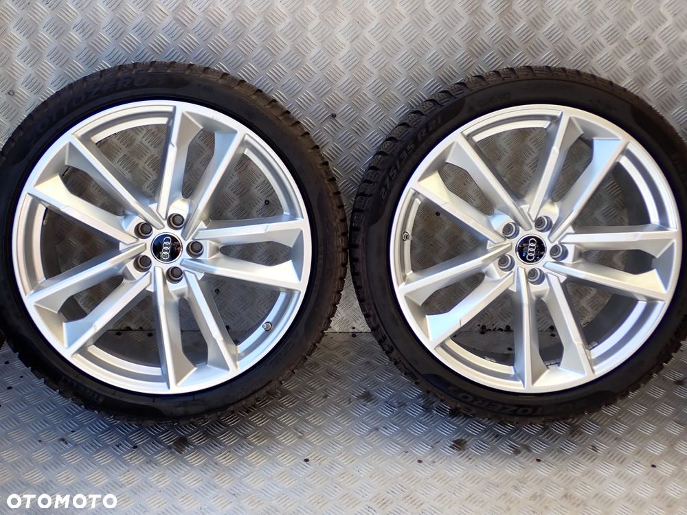 KOŁA FELGI ALUMINIOWE AUDI 9JX21  ET 35  5X112  4G8601025AQ/ AR/AS/BF   Z OPONAMI ZIMA PIRELLI 275/35/21 - 3
