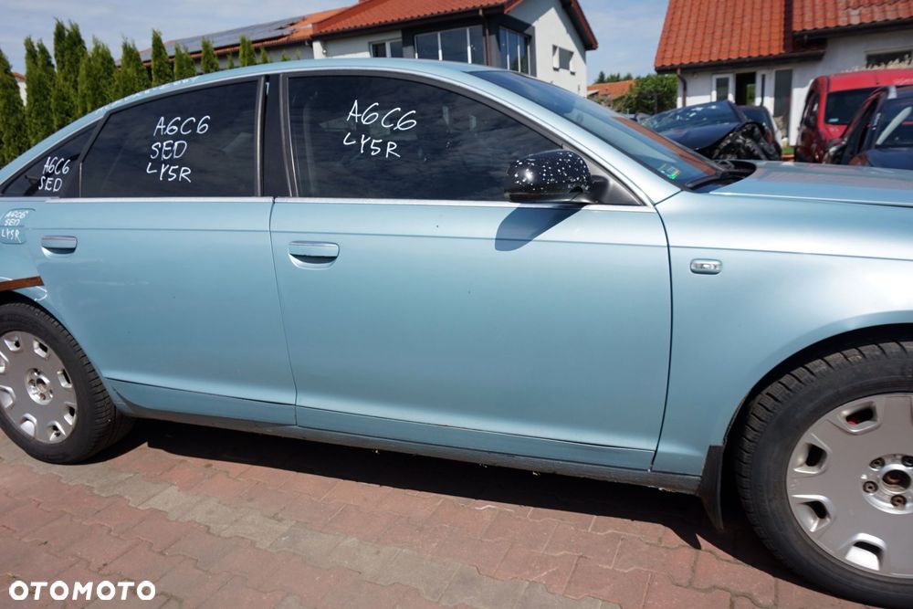 DRZWI PRZEDNIE PRAWE A6 C6 SEDAN LY5R  NIEBIESKI AUDI 2004-2008 - 4